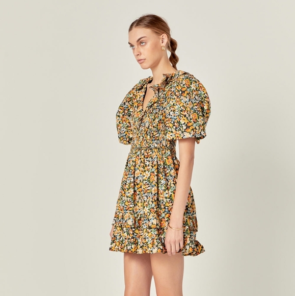 English Factory floral mini dress - Picture 4 of 5